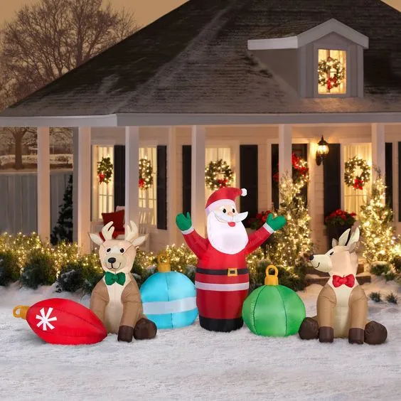 Inflables de Santa Claus y renos